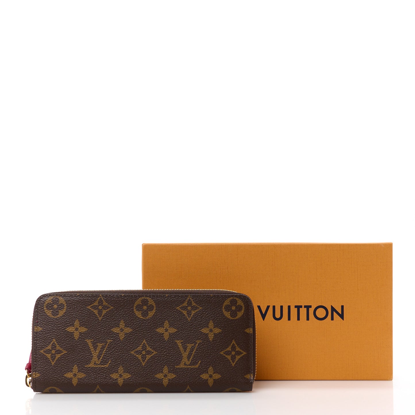 Monogram Clemence Wallet Fuchsia