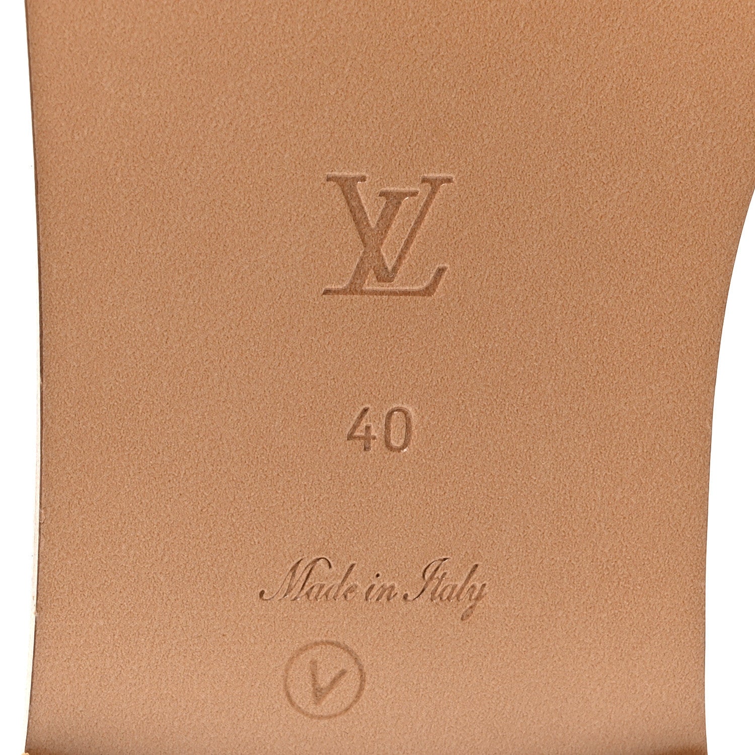Louis Vuitton Monoglam Lock It Flat Mule 40 Gold 7 of 9