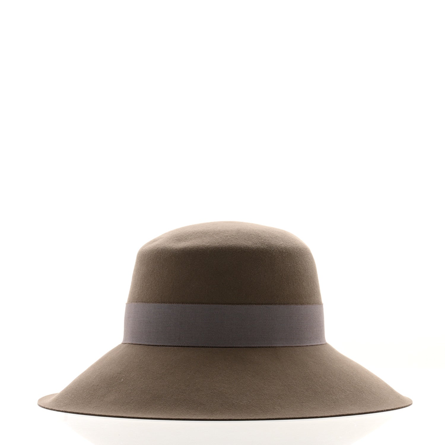 Hermes Rabbit Felt Farrah Clou De Selle Hat 58 Etoupe 4 of 8