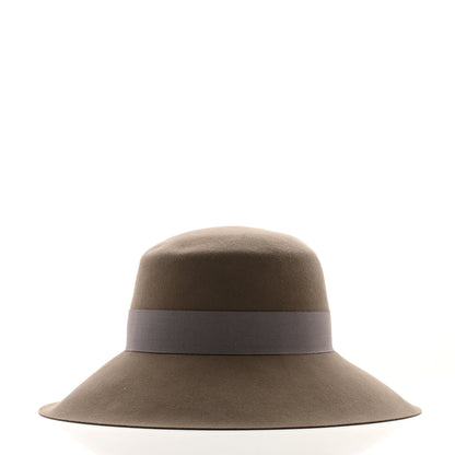 Hermes Rabbit Felt Farrah Clou De Selle Hat 58 Etoupe 4 of 8