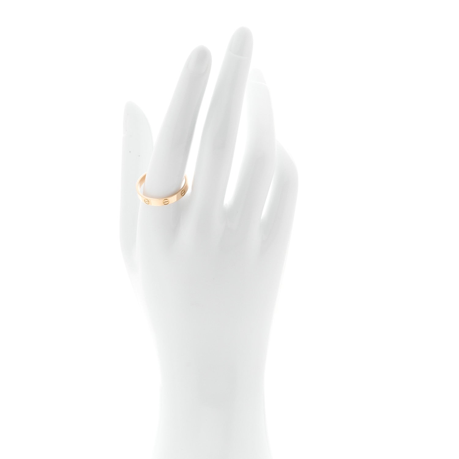 Cartier 18K Yellow Gold 3.5mm LOVE Wedding Band Ring 64 10.75 2 of 5