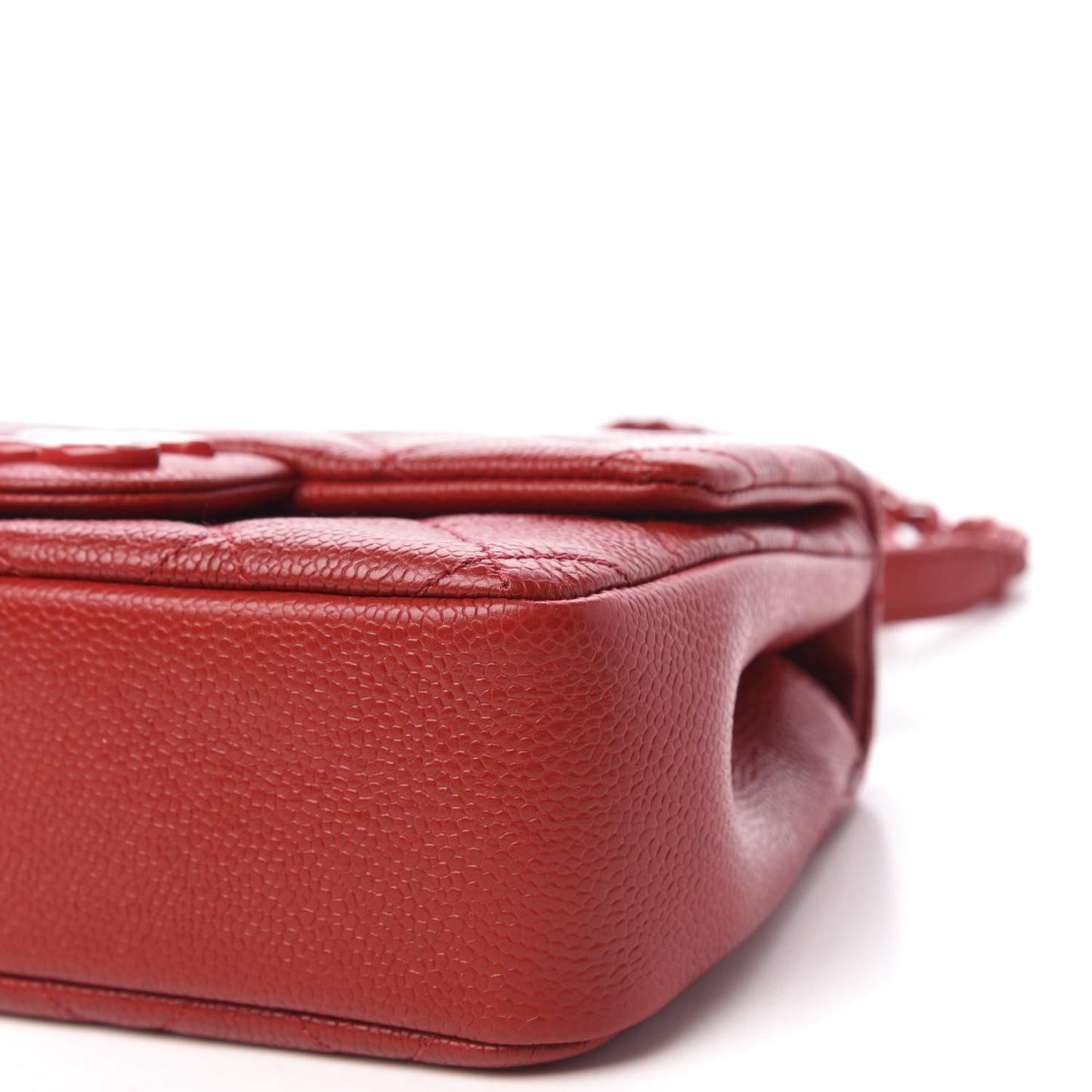 Caviar Quilted Mini Incognito Square Flap Red