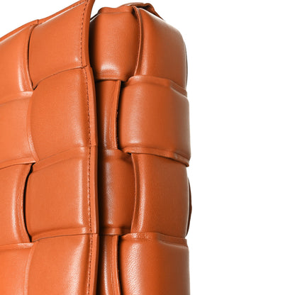 Bottega Veneta Lambskin Maxi Intreccio Padded Chain Cassette Crossbody Bag Clay 13 of 15