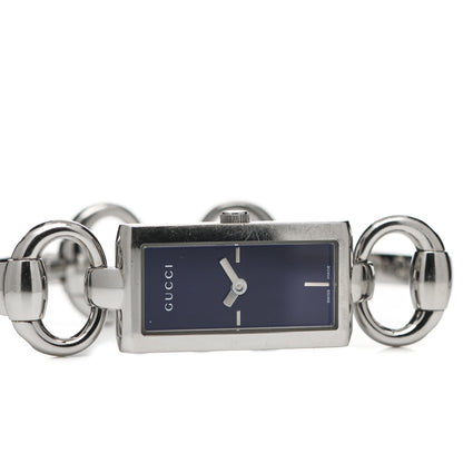 Gucci Stainless Steel Diamond 17mm Tornabuoni Quartz Watch Blue 5 of 5
