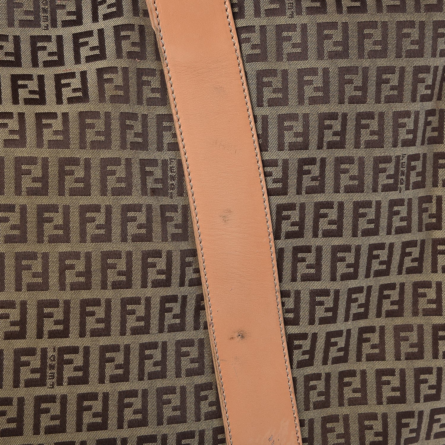 Fendi Zucchino Large Travel Bag Tan 12 of 14