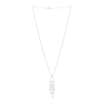 Tiffany Platinum Diamond Swing Chandelier Pendant Necklace 3 of 5