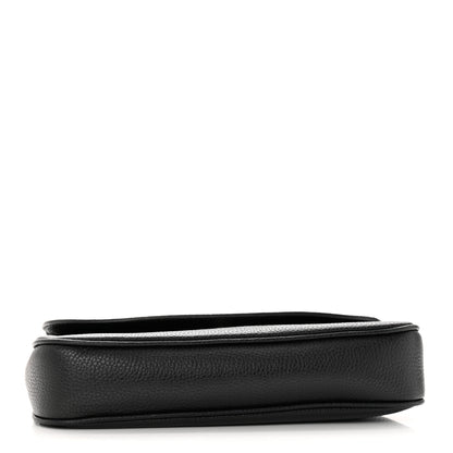 Gucci Pebbled Calfskin Medium Soho Flap Crossbody Black 4 of 13