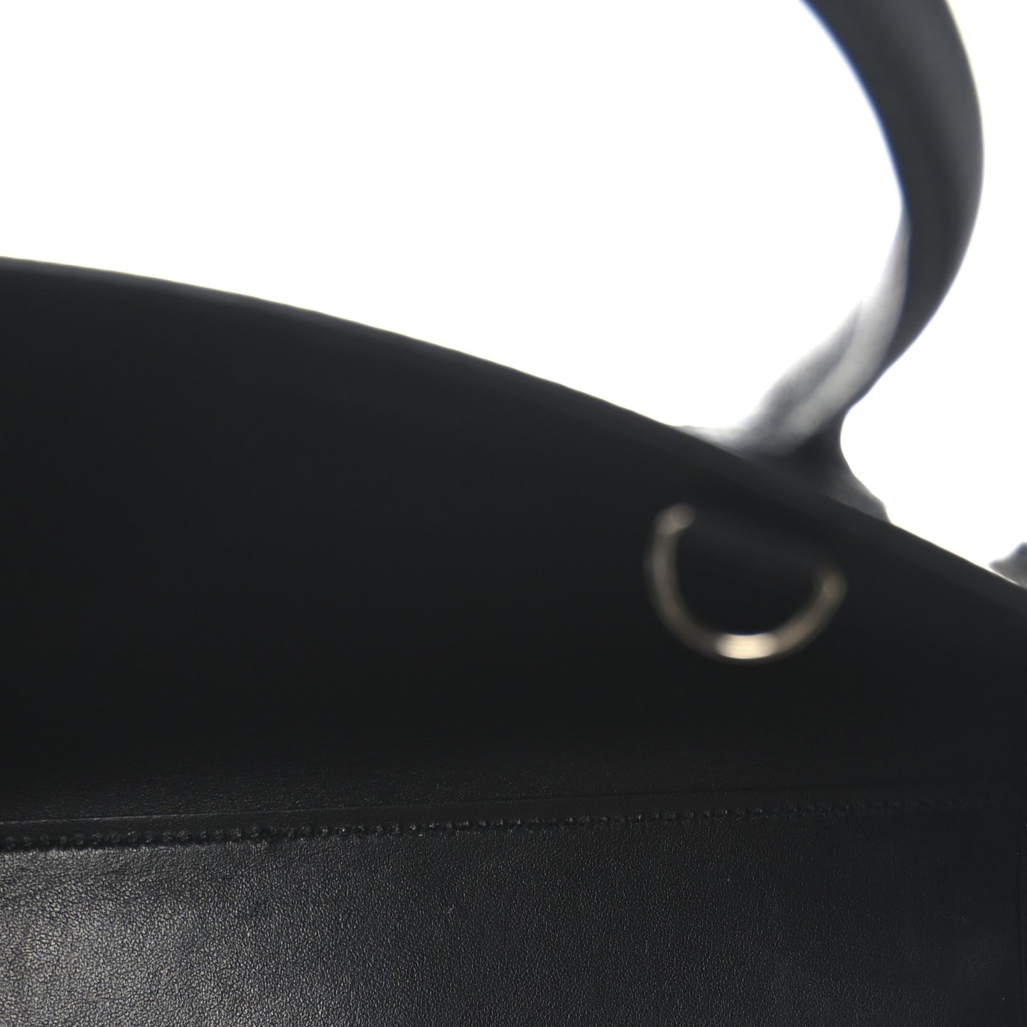Grained Calfskin Baby Sac De Jour Black