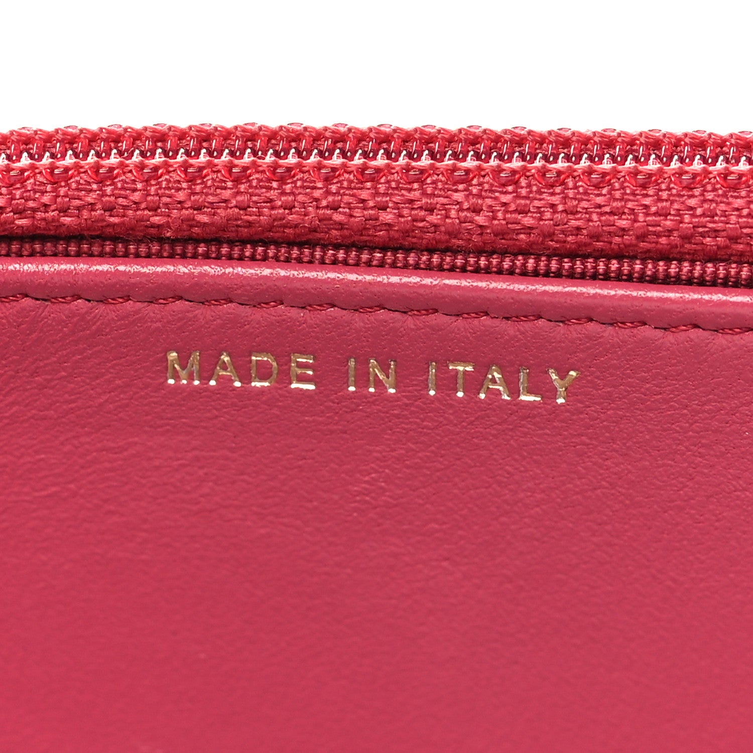 Chanel Lambskin Quilted Wallet On Chain WOC Dark Pink 7 of 14