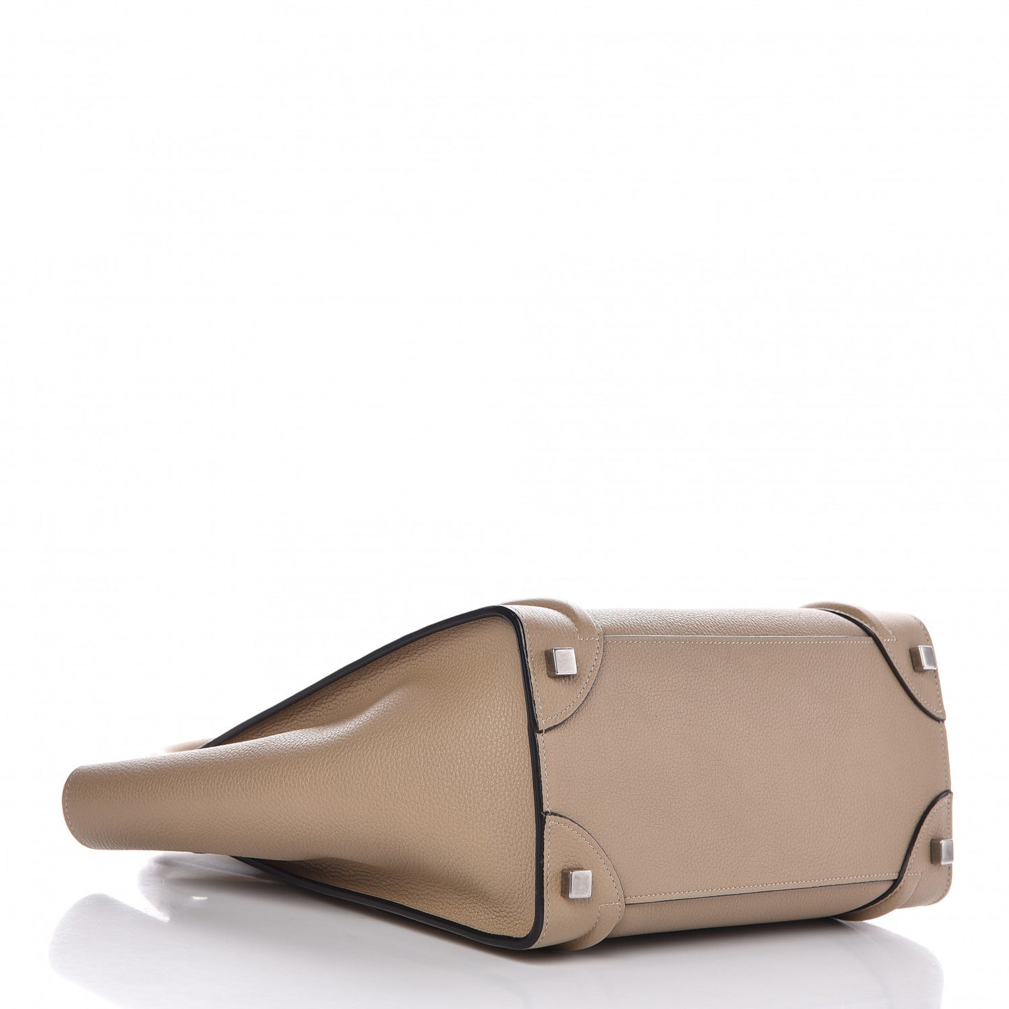 Drummed Calfskin Micro Luggage Dune