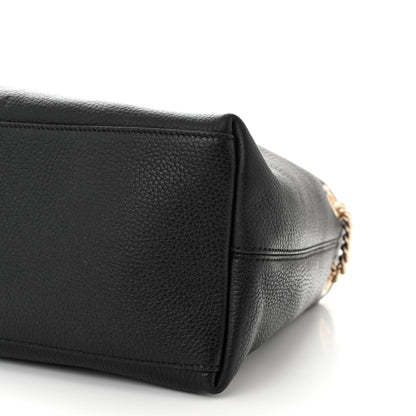 Gucci Pebbled Calfskin Medium Soho Chain Shoulder Bag Black 10 of 10