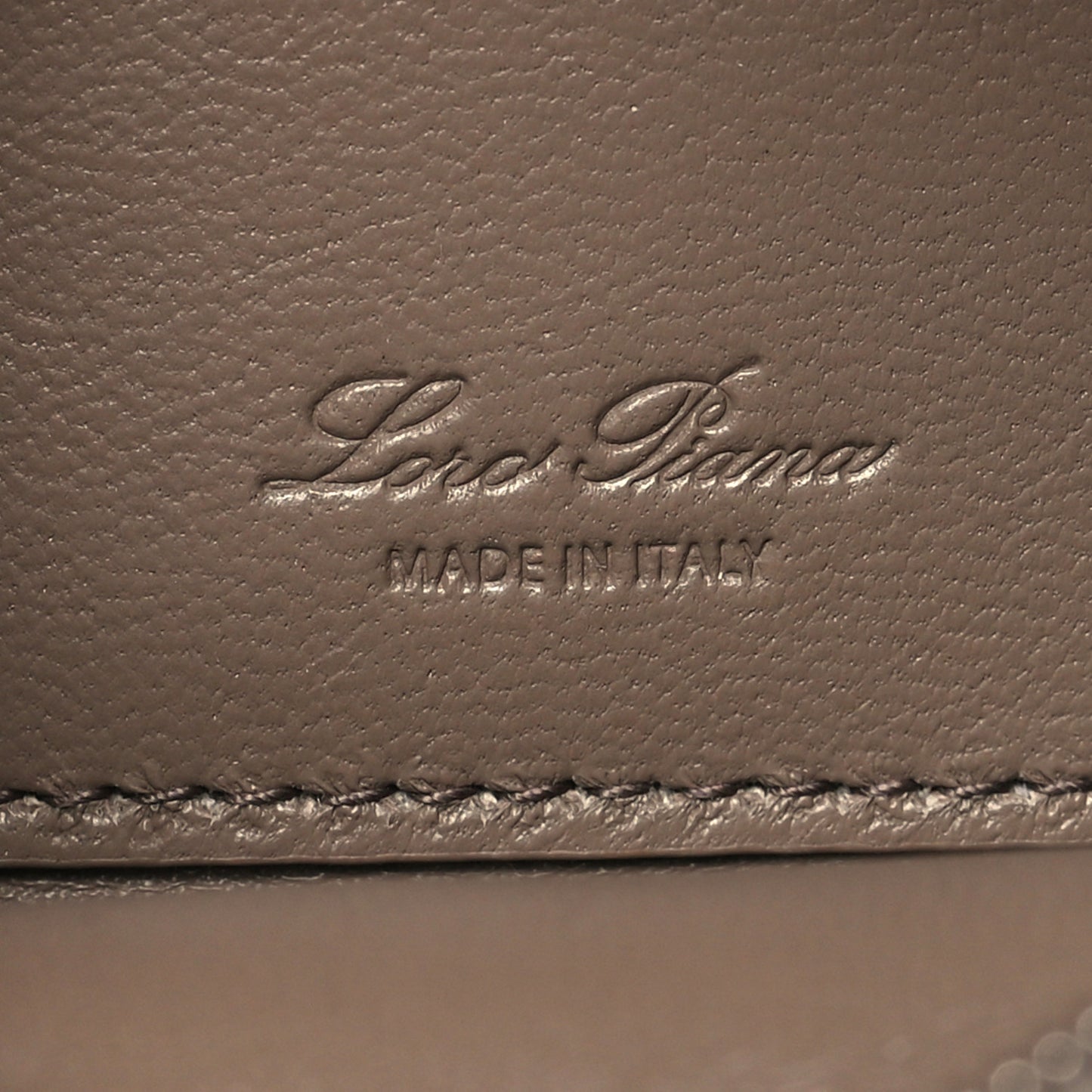 Grained Calfskin Extra Pocket Mini Pouch Warm Mastic