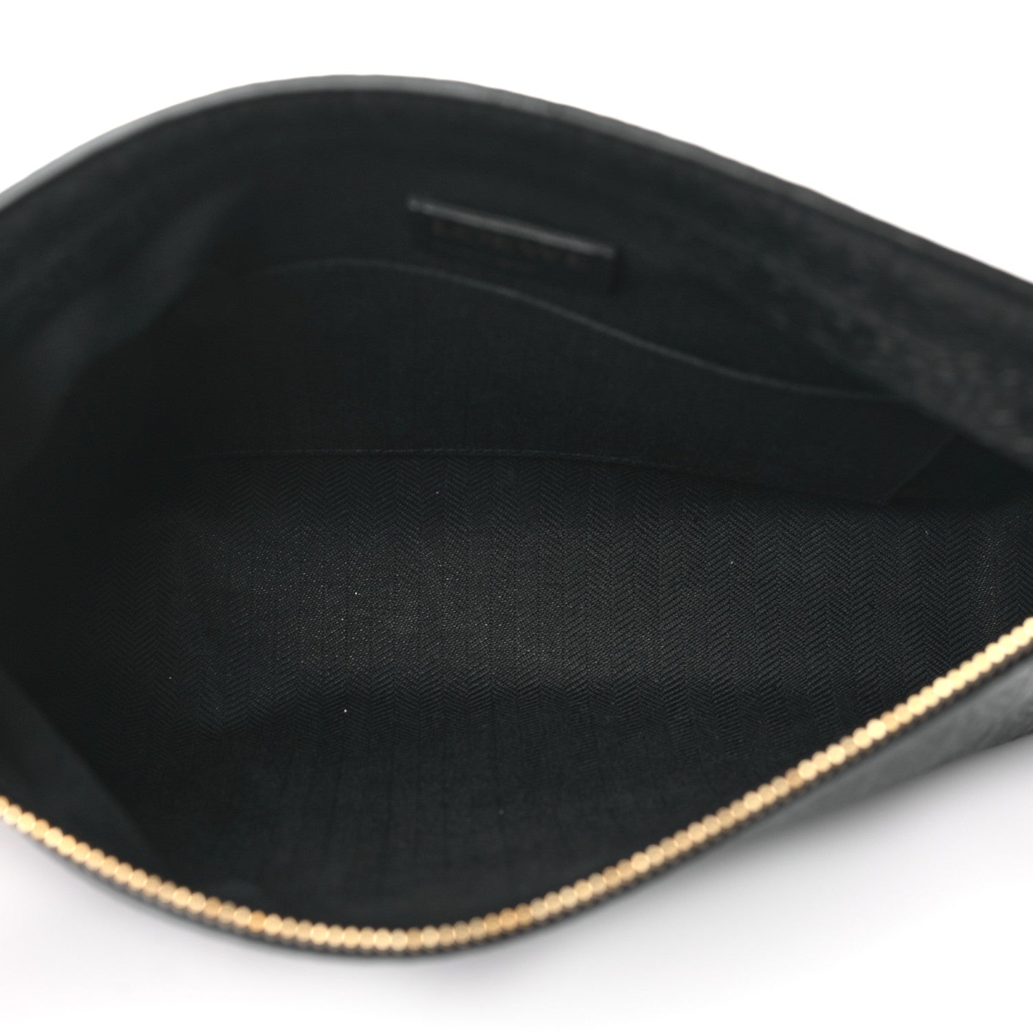 Loewe Calfskin Embossed Repeat T Pouch Black 5 of 10