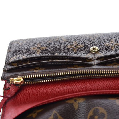 Louis Vuitton Monogram Emilie Wallet Red 7 of 11