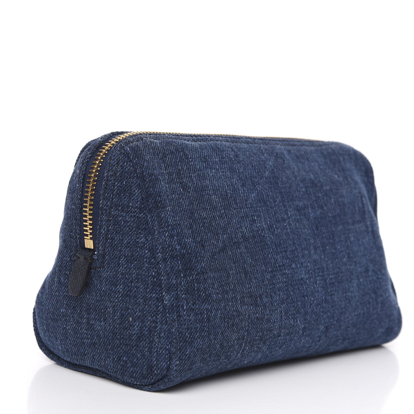 Denim Cosmetic Pouch Bleu
