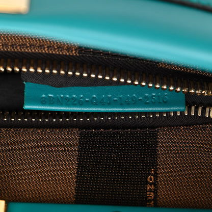 Fendi Vitello Morgan Fabric Jacquard Pequin Medium Peekaboo Iconic Satchel Lago Tobacco Black 8 of 9