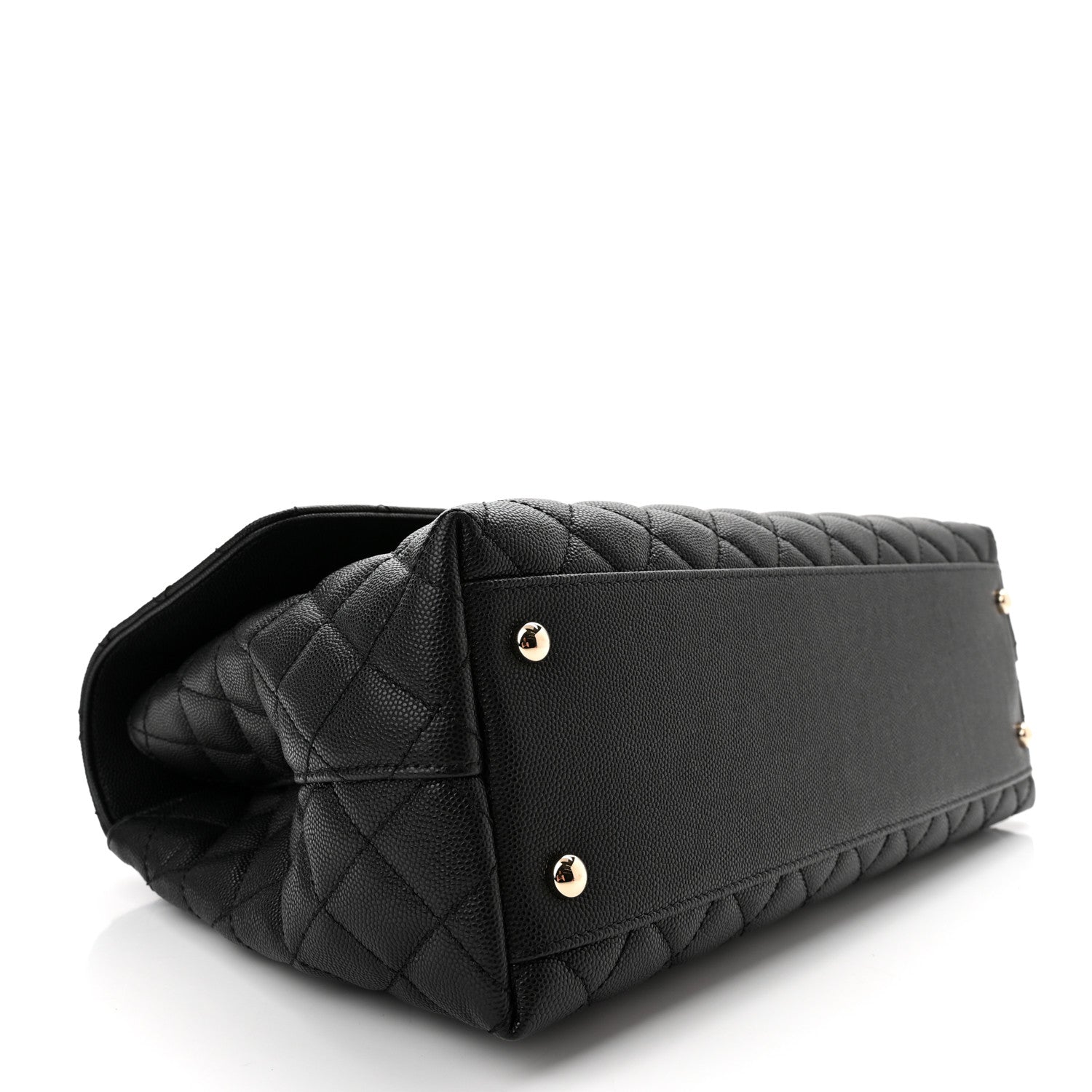 Chanel Caviar Quilted Medium Coco Handle Flap Black 3 of 10