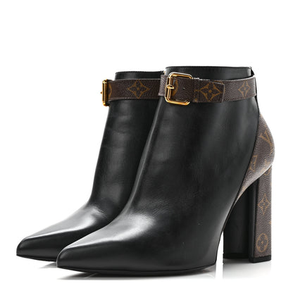 Louis Vuitton Calfskin Monogram Star Trail Ankle Boots 41 Black 3 of 8
