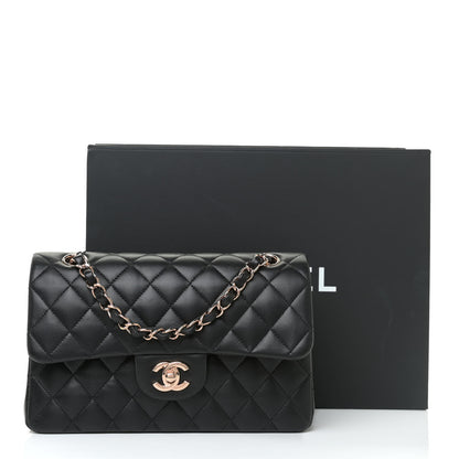 Chanel Lambskin Quilted Small Double Flap Black 10 of 10