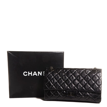 Chanel Glazed Calfskin 2.55 Reissue 227 Flap Black 9 of 9