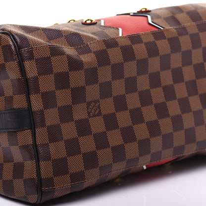 Louis Vuitton Damier Ebene Karakoram Speedy Bandouliere 30 6 of 20
