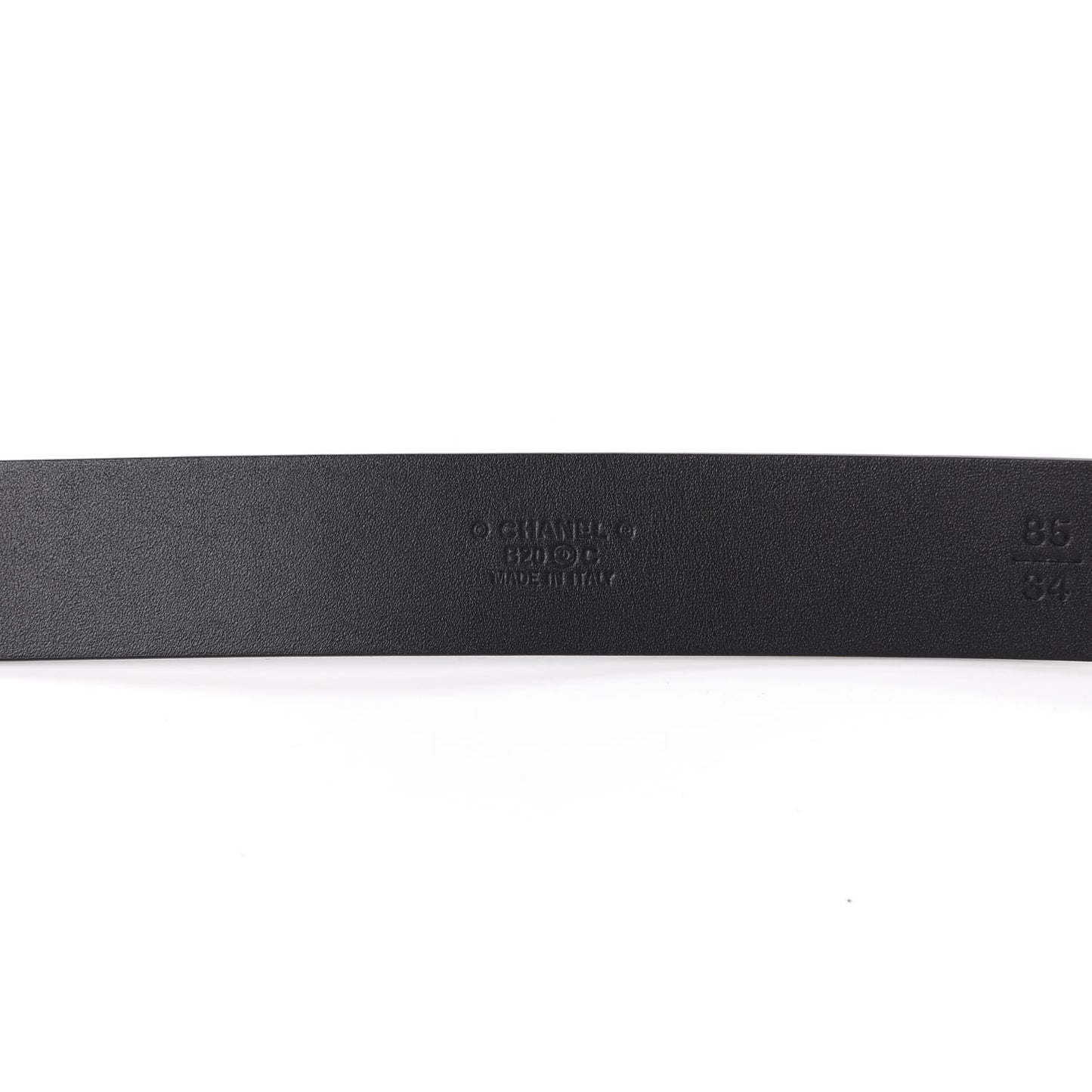 Calfskin CC Chain Vintage Allure Logo Belt 85 34 Black
