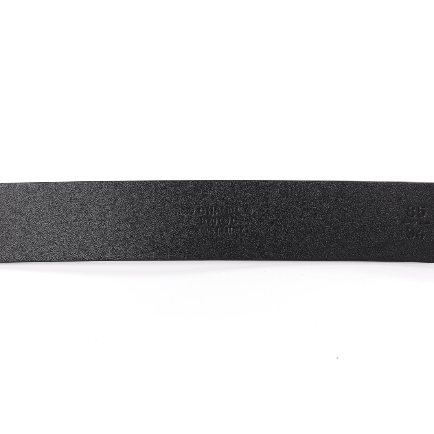 Chanel Calfskin CC Chain Vintage Allure Logo Belt 85 34 Black 5 of 11