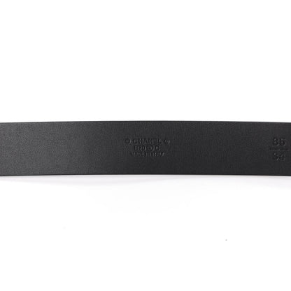 Chanel Calfskin CC Chain Vintage Allure Logo Belt 85 34 Black 5 of 11