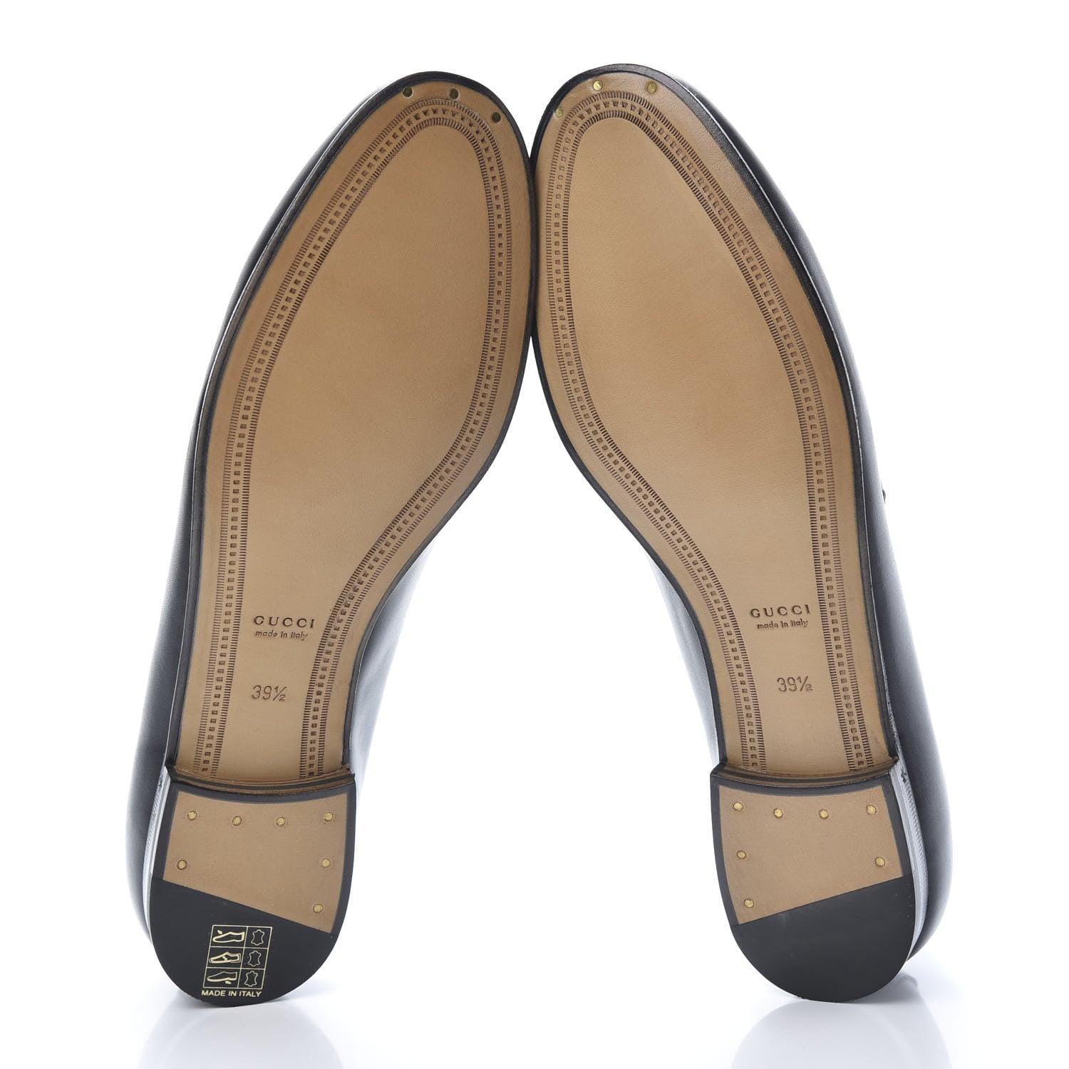 Gucci Calfskin Womens Jordaan Loafers 39.5 Black 5 of 9