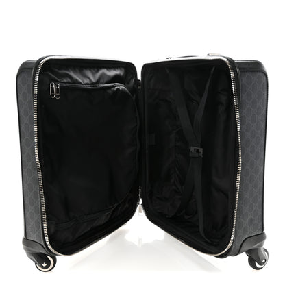 Gucci GG Supreme Monogram Gran Turismo Suitcase Black Grey 4 of 9