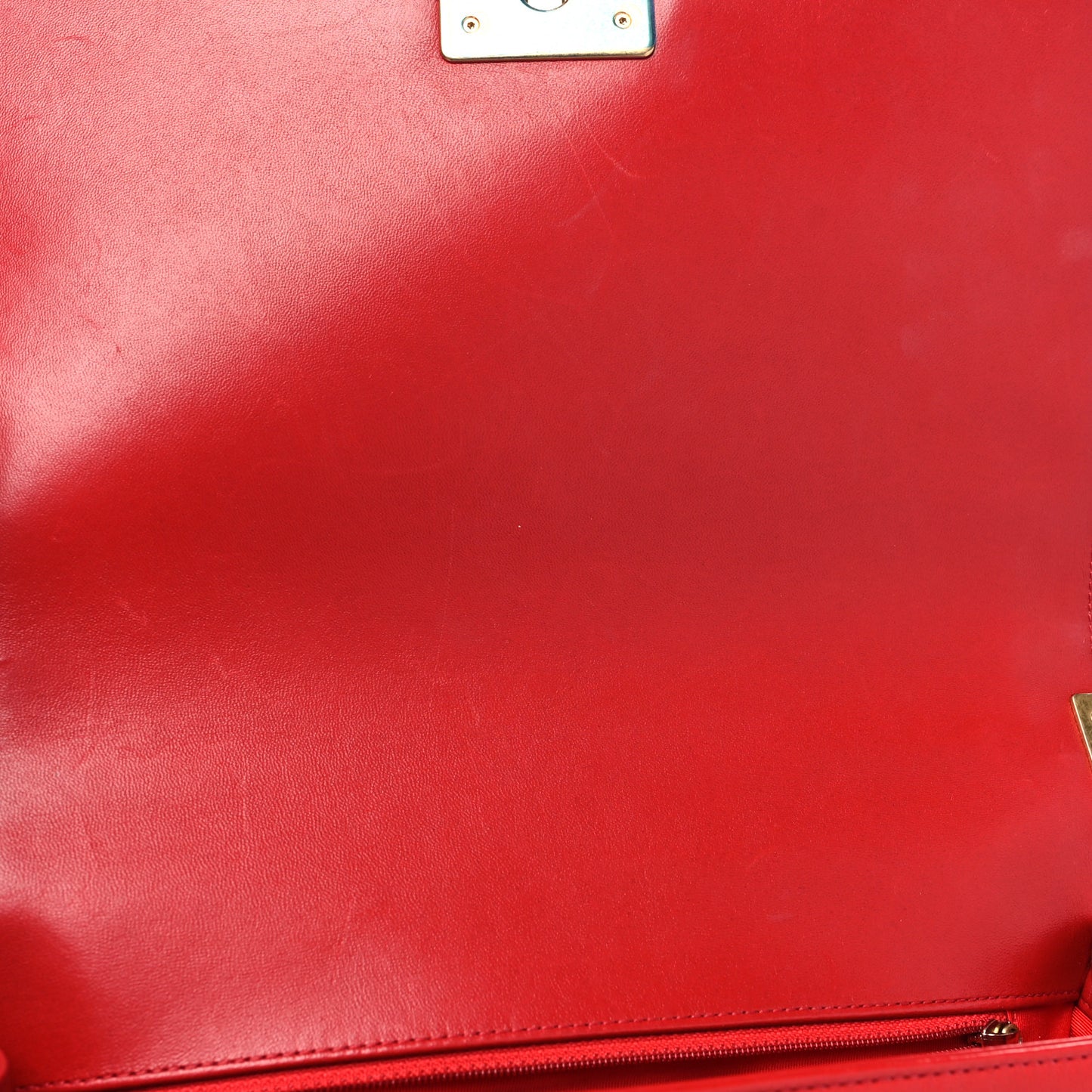 Lambskin Quilted New Medium Boy Flap Red