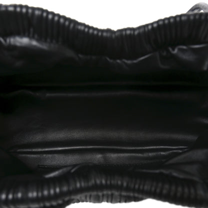 Mansur Gavriel Lambskin Pleated Cloud Oversized Clutch Black 5 of 9
