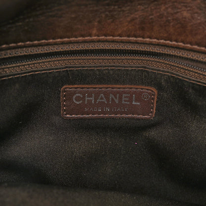 Chanel Lambskin Quilted Large Chanel 3 Flap Dark Brown 7 of 12