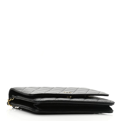 Chanel Caviar Quilted Wallet On Chain WOC Black 4 of 11