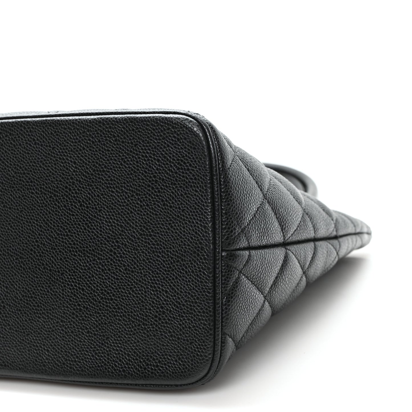 Caviar Quilted Medallion Tote Black