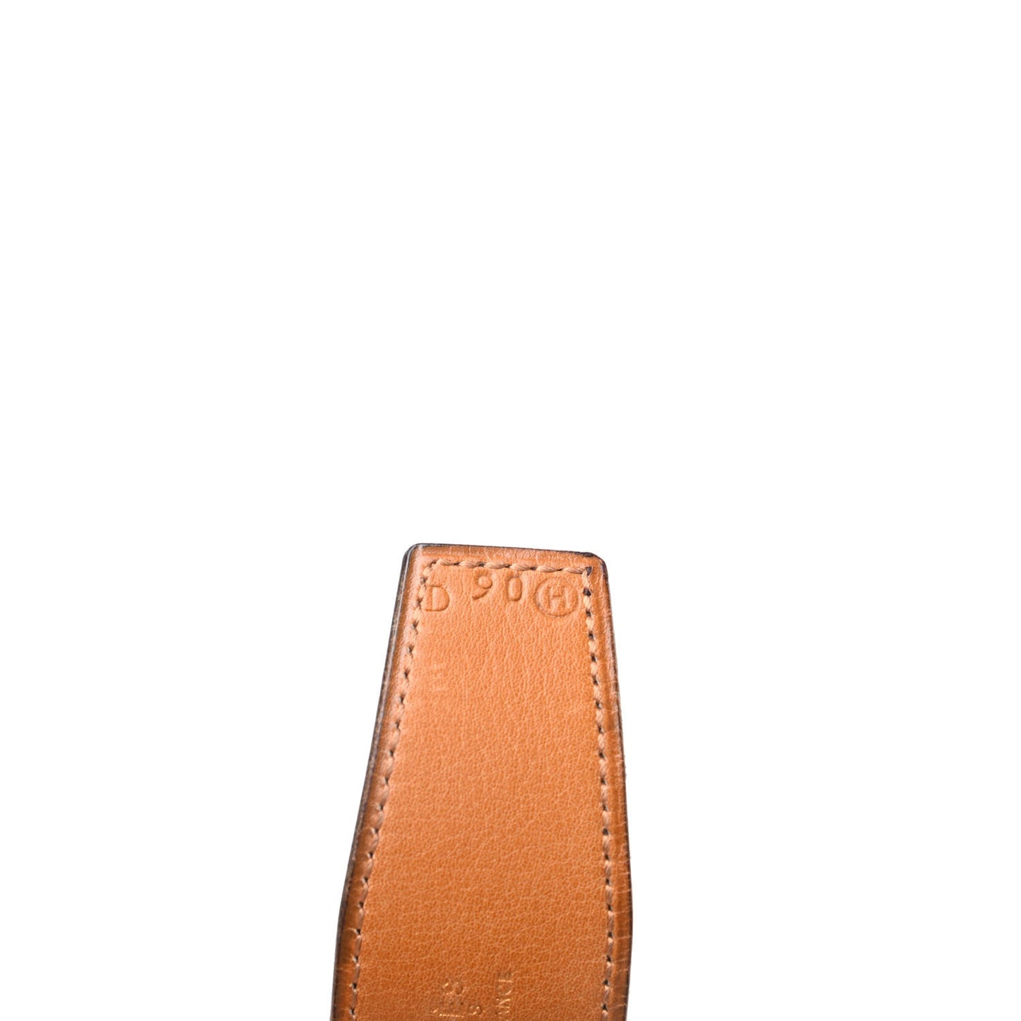 Box 32mm Fold Over H Belt 90 Chocolate