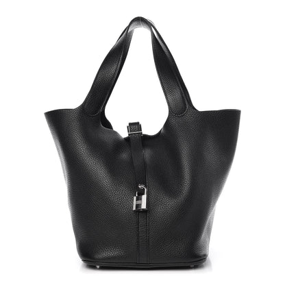 Hermes Taurillon Clemence Picotin Lock 26 GM Black 1 of 10