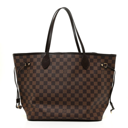 Louis Vuitton Damier Ebene Neo Neverfull MM Rose Ballerine 1 of 13