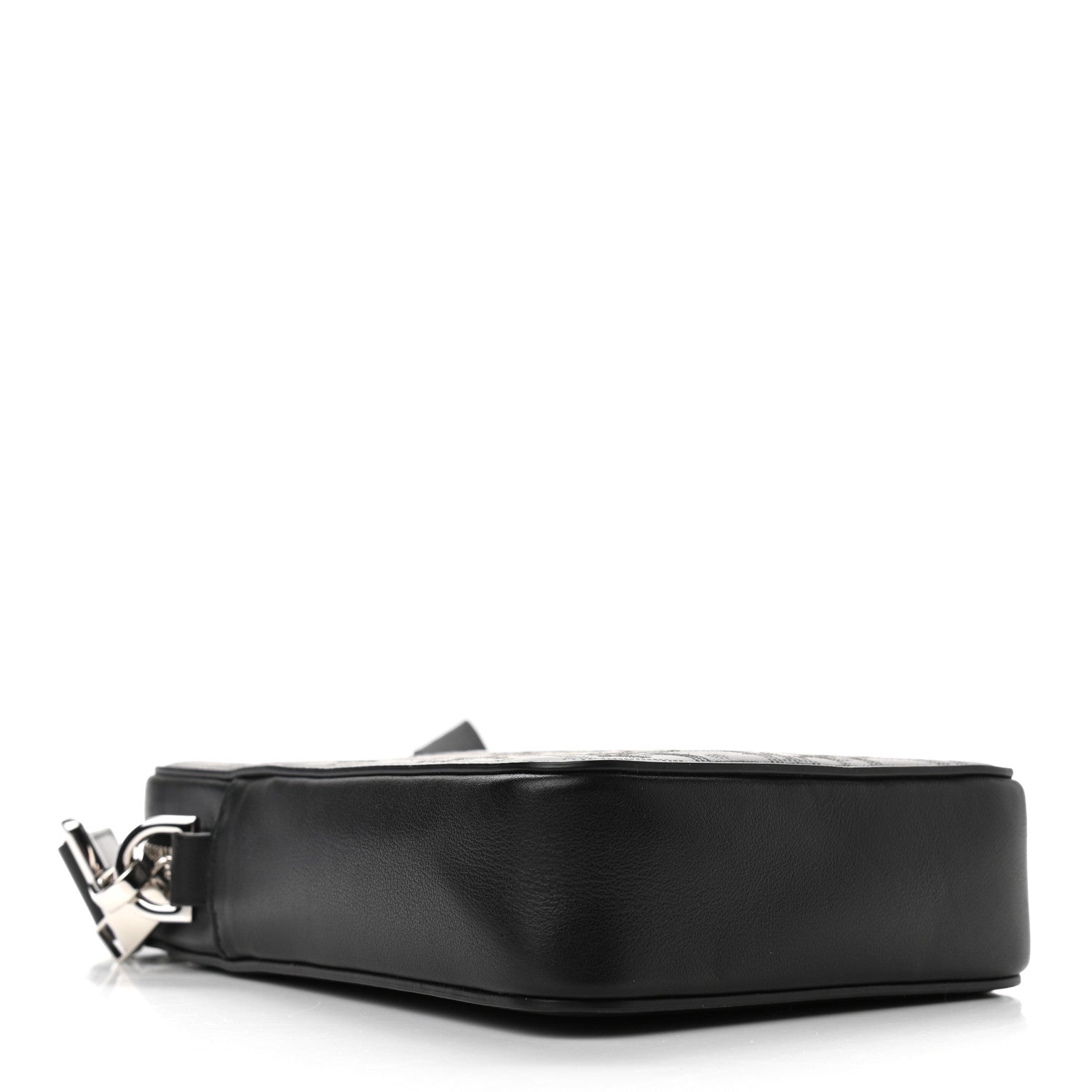 Christian Dior Calfskin Oblique Galaxy Perforated World Tour Messenger Pouch Black 4 of 11