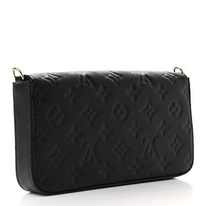 Louis Vuitton Empreinte Pochette Felicie Chain Wallet Black 4 of 9