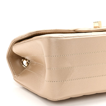 Chanel Metallic Aged Calfskin Chevron Quilted 2.55 Reissue Mini Flap Gold 9 of 10