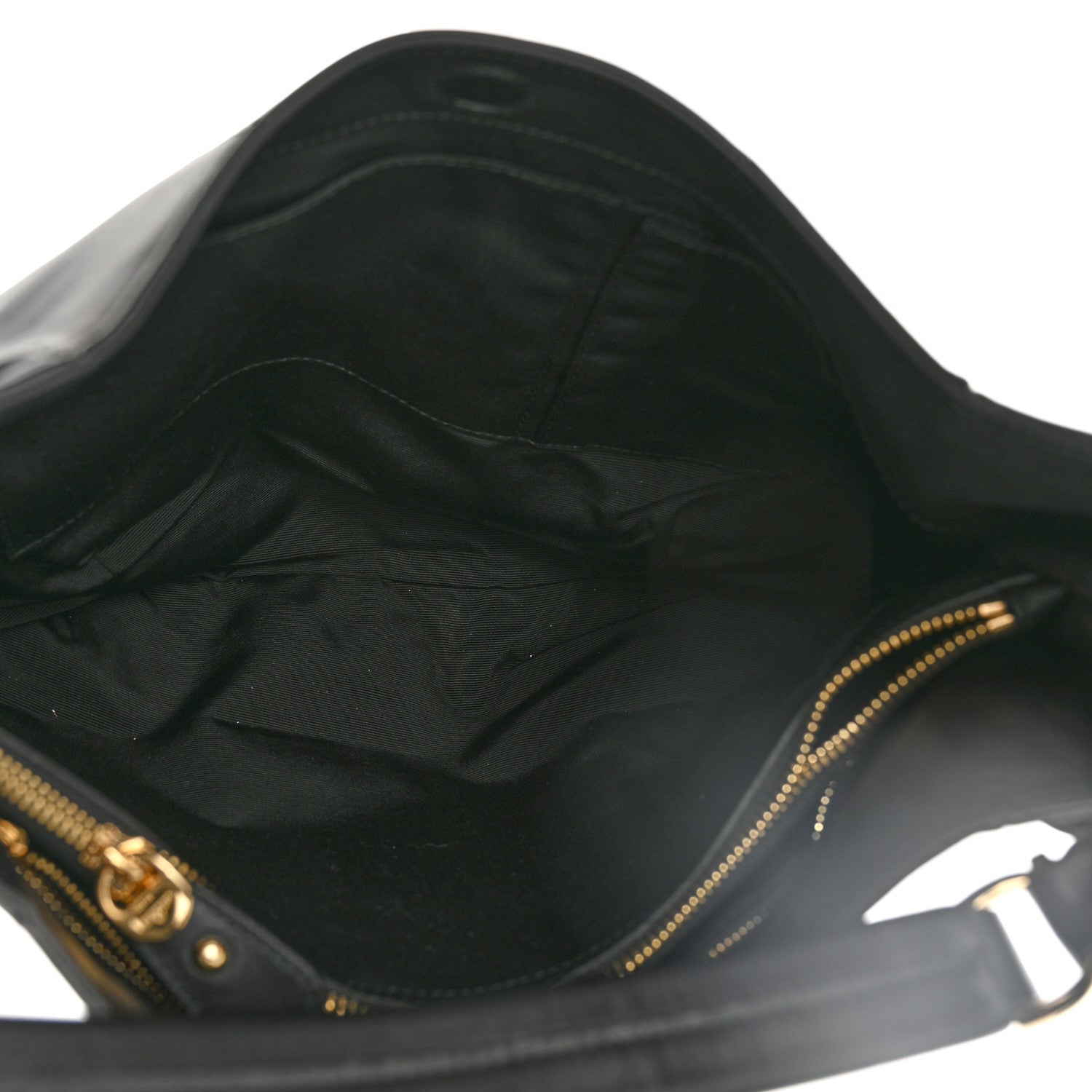 Salvatore Ferragamo Calfskin Elle Gancini Chain Hobo Black 5 of 11
