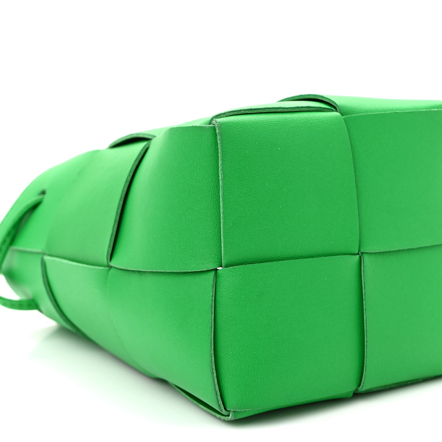 Nappa Maxi Intrecciato Mini Cassette Bucket Bag Parakeet