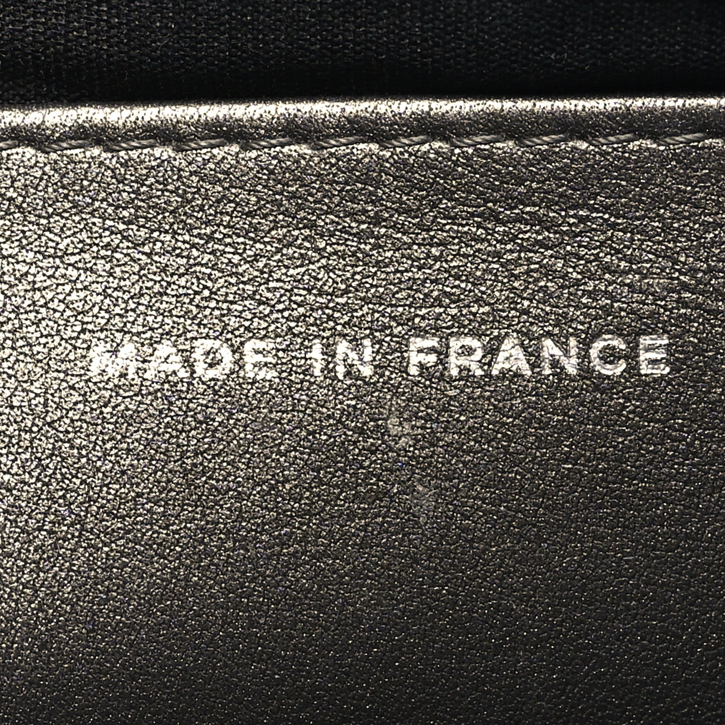 Metallic Caviar Half Moon Wallet On Chain WOC Bronze