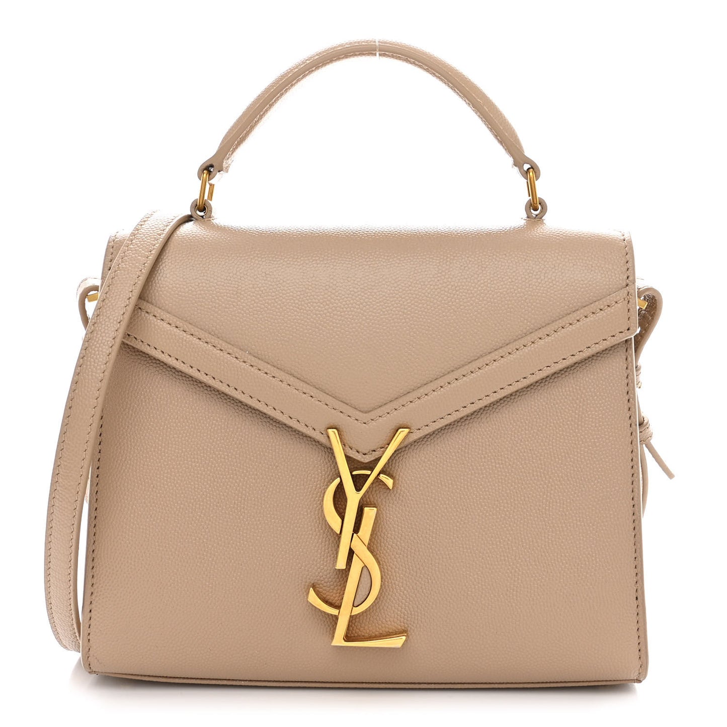 Grain de Poudre Mini Classic Monogram Cassandra Top Handle Beige