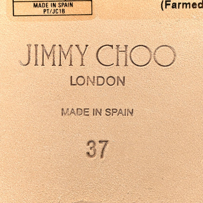 Jimmy Choo Shearling Flat Slide Sandals 37 Beige 7 of 8