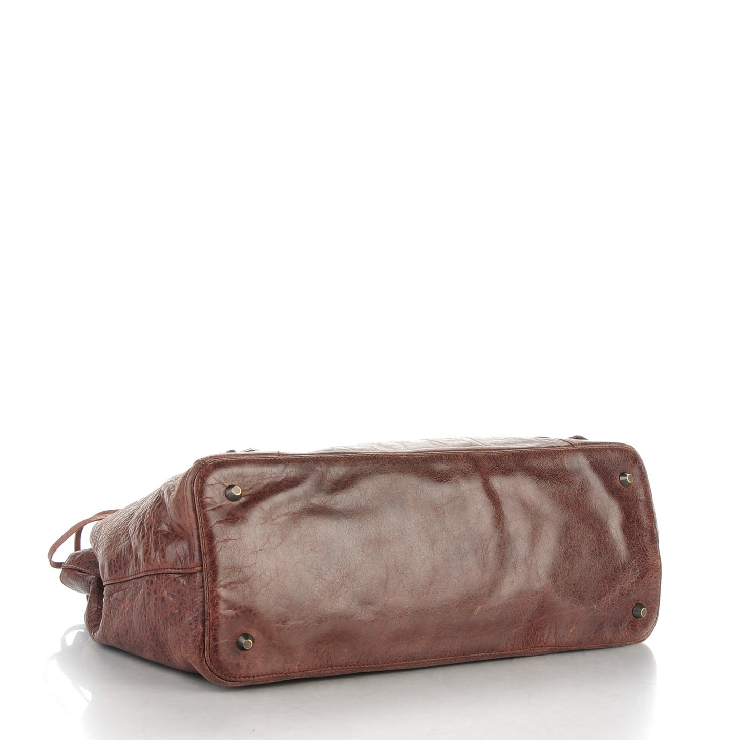 Chevre Classic Hardware Step Bag Mogano
