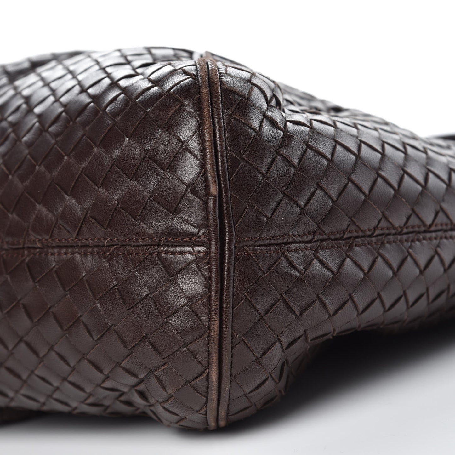 Nappa Intrecciato Ball Hobo Ebano