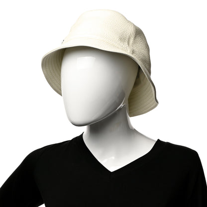 Hermes Cerf Lourd Calvi Bucket Hat 58 White Casse 2 of 11