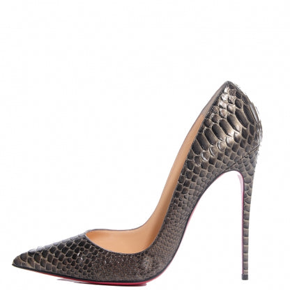 Christian Louboutin Python So Kate 120 Pumps 41 Bronze 1 of 7